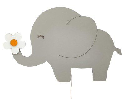 Dječja drvena LED lampa SLONIĆ
