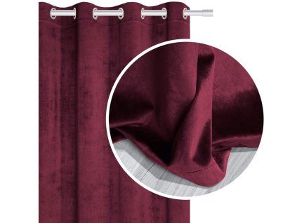 Velur zavjesa Velvet bordo 140x250