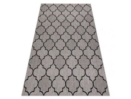 Sivo-crni tepih Sizal Floorlux