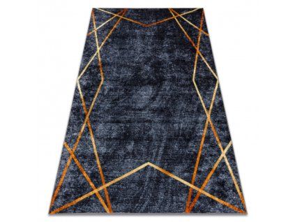 Sivo-crni geometrijski tepih Miro