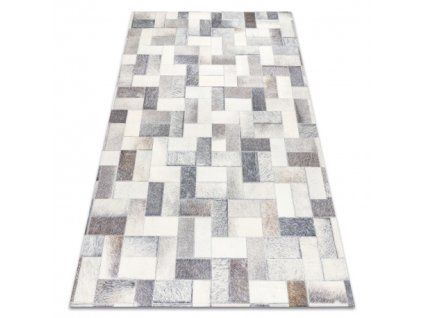Sivo-bijeli patchwork tepih Patchwork