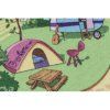 Ružičasto-zeleni protuklizni tepih Candy Town