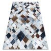 Sivo-smeđi patchwork tepih André