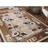 Smeđi rustikalni tepih Lukko