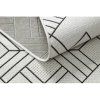 Sivo-kremasti geometrijski tepih Sizal